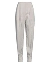 Emporio Armani Woman Pants Grey Size 12 Silk, Polyamide