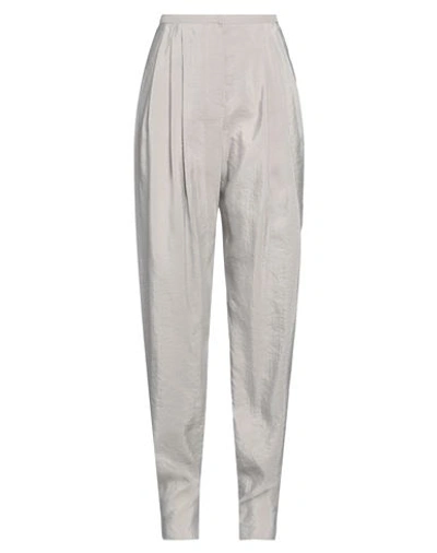 Emporio Armani Woman Pants Grey Size 8 Silk, Polyamide