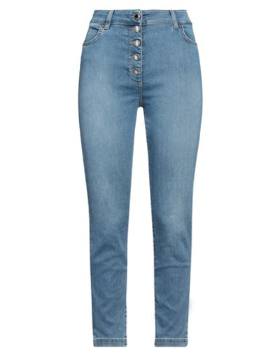 Liu •jo Woman Jeans Blue Size 32 Cotton, Polyester, Elastane
