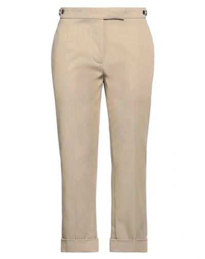 Thom Browne Woman Pants Camel Size 6 Cotton In Beige