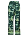 True Royal Woman Pants Dark Green Size 10 Silk