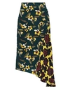 Weekend Max Mara Woman Midi Skirt Deep Jade Size 14 Silk In Green