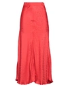 Roseanna Woman Maxi Skirt Red Size 10 Viscose In Red