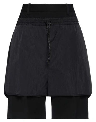Jw Anderson Woman Shorts & Bermuda Shorts Black Size 2 Virgin Wool, Nylon