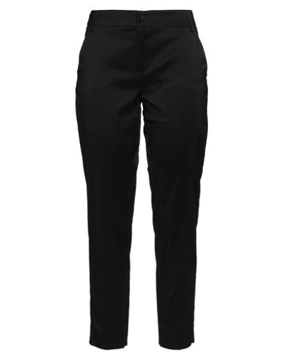 Emme By Marella Woman Pants Black Size 8 Cotton, Polyester