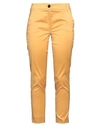 Emme By Marella Woman Pants Mustard Size 8 Cotton, Polyester In Yellow