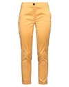 Emme By Marella Woman Pants Orange Size 10 Polyester, Viscose, Elastane In Yellow