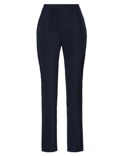 Jw Anderson Woman Pants Midnight Blue Size 8 Viscose, Shearling