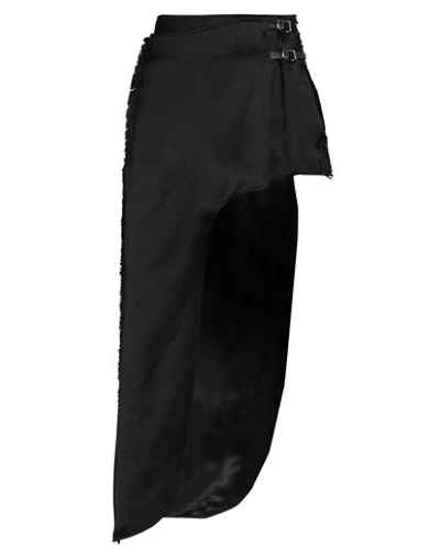 Durazzi Woman Mini Skirt Black Size 4 Viscose, Linen