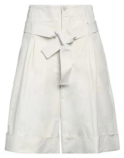 Golden Goose Woman Cropped Pants Off White Size S Polyamide, Cotton