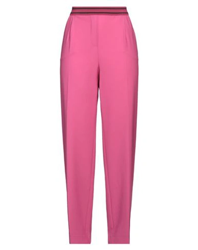 Max & Co . Woman Pants Fuchsia Size 8 Polyester, Wool, Elastane In Pink