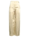 SANDRO SANDRO WOMAN PANTS BEIGE SIZE 10 VISCOSE, LINEN