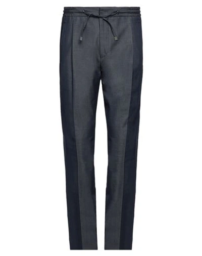 Lardini Man Pants Midnight Blue Size 30 Wool, Polyester, Cotton
