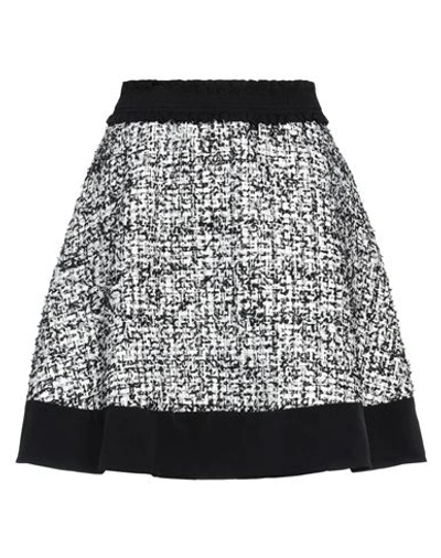 Sandro Woman Mini Skirt Black Size 8 Polyester, Cotton, Viscose, Metallic Polyester