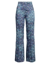 Sandro Woman Pants Blue Size 10 Polyester In Blue