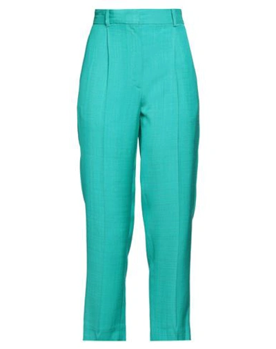Sandro Woman Pants Turquoise Size 10 Viscose In Blue