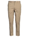 Incotex Man Pants Khaki Size 34 Cotton, Elastane In Beige