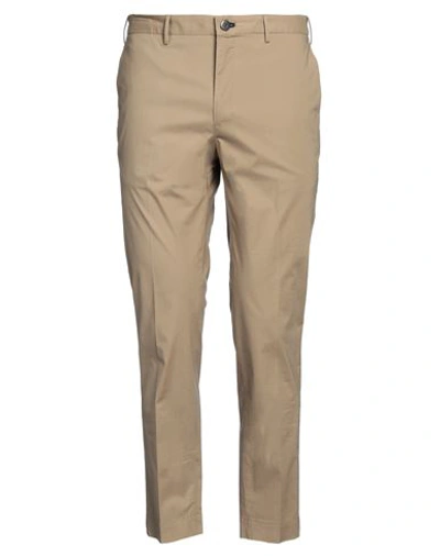 Incotex Man Pants Khaki Size 34 Cotton, Elastane In Beige