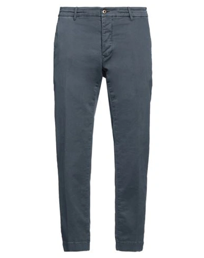 Incotex Slacks By Slowear Man Pants Navy Size 35 Cotton, Elastane In Navy Blue