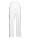 Sandro Woman Denim Pants White Size 10 Cotton In White