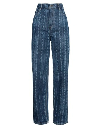 Sandro Woman Denim Pants Blue Size 8 Cotton