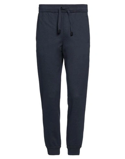 Brioni Man Pants Midnight Blue Size L Cotton, Cashmere