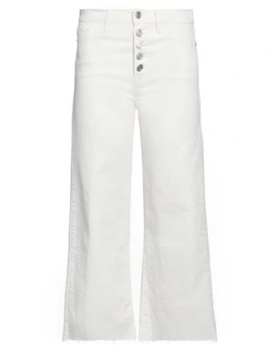 Frame Woman Jeans White Size 26 Cotton, Pre-consumer Recycled Cotton, Elastane