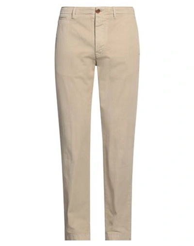 Tela Genova Man Pants Sand Size 31 Cotton In Beige