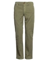 Tela Genova Man Pants Military Green Size 32 Cotton In Green