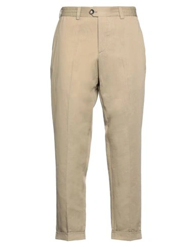 Pt Torino Man Pants Military Green Size 36 Cotton, Linen