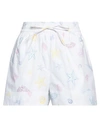 Ganni Woman Shorts & Bermuda Shorts White Size 34 Organic Cotton In White