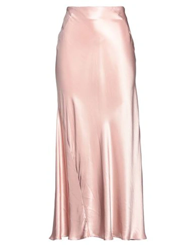 Pinko Woman Maxi Skirt Pink Size 6 Viscose