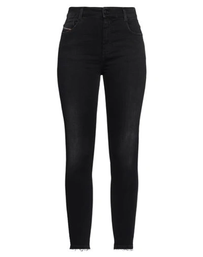 Diesel Woman Jeans Black Size 30w-32l Cotton, Polyester, Elastane