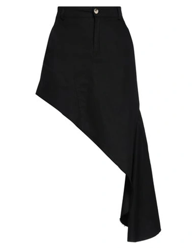 Vicolo Woman Mini Skirt Black Size M Cotton, Elastane