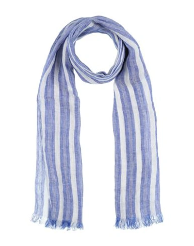 Harmont & Blaine Woman Scarf Azure Size - Linen In Blue