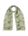 Emporio Armani Woman Scarf Sage Green Size - Polyester In Sage Green