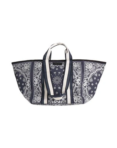 Emporio Armani Woman Handbag Navy Blue Size - Textile Fibers