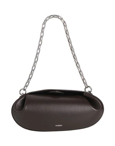 Yuzefi Woman Handbag Black Size - Soft Leather In Brown