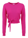 PATOU WOOL KNITED JUMPER WITH LACES