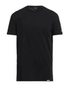 Dsquared2 Man Undershirt Black Size Xs Cotton, Elastane