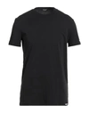 Dsquared2 Man Undershirt Black Size M Cotton, Elastane