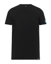 Dsquared2 Man Undershirt Black Size L Cotton, Elastane