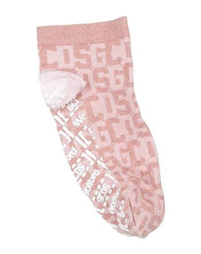 Gcds Woman Socks & Hosiery Pink Size S Polyamide, Polyester, Elastane