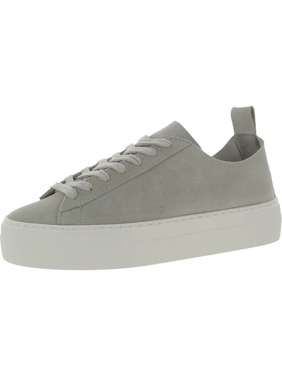 Who What Wear Womens Leather Lifestyle Casual And Fashion Sneakers In Grey