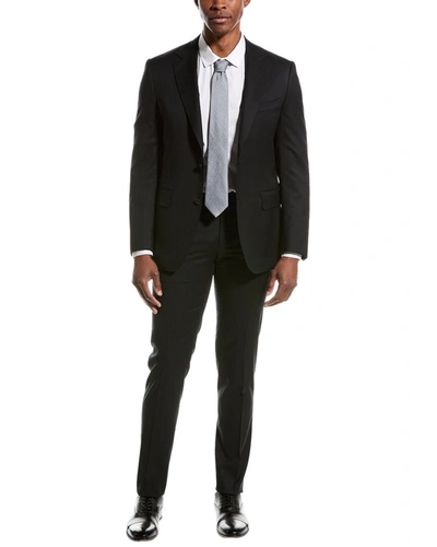 Canali 2pc Wool Suit In Black