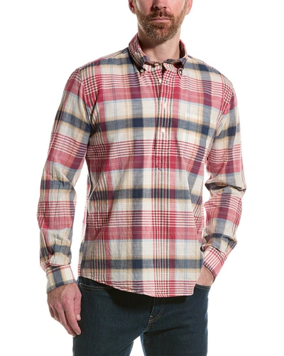 Brooks Brothers Madras Regular Fit Woven Shirt In Red