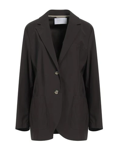 Harris Wharf London Woman Blazer Lead Size 6 Polyester In Grey