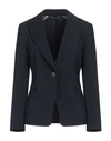 Kiltie Woman Blazer Midnight Blue Size 4 Polyester, Elastane