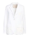 Jucca Woman Blazer Ivory Size 8 Cotton In White
