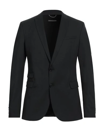 Drykorn Man Blazer Black Size 38 Polyester, Virgin Wool, Elastane